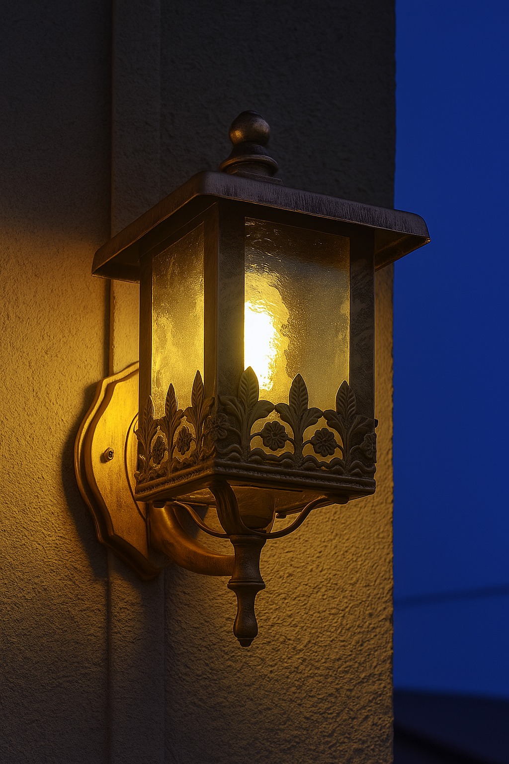 კედლის ლამპიონი  10-12 BK (ოქროსფერი) 16,5სმX16.5სმX20სმ